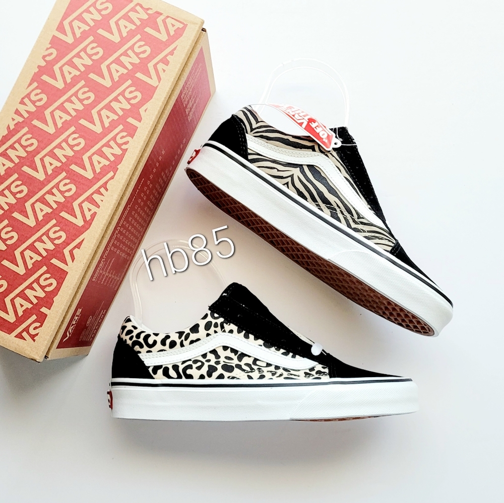 Vans Old Skool Safari Animal Print Black Multi Women’s 6.5